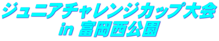 ジュニアチャレンジカップ大会 ｉｎ 富岡西公園